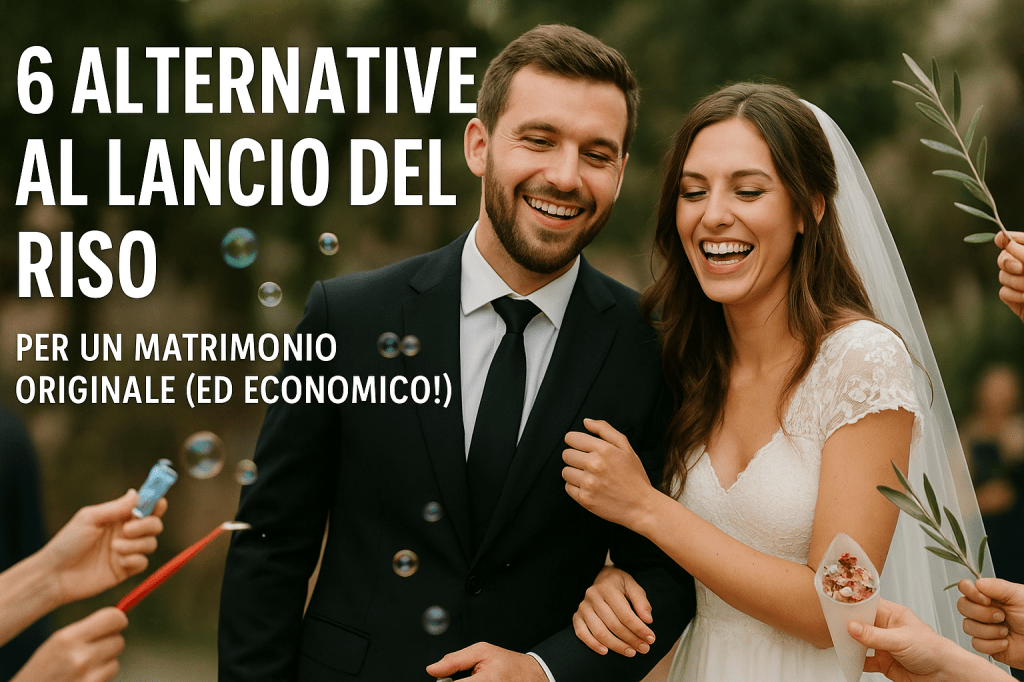6 Alternative al Lancio del Riso per un Matrimonio Originale (ed&nbsp;Economico!)
