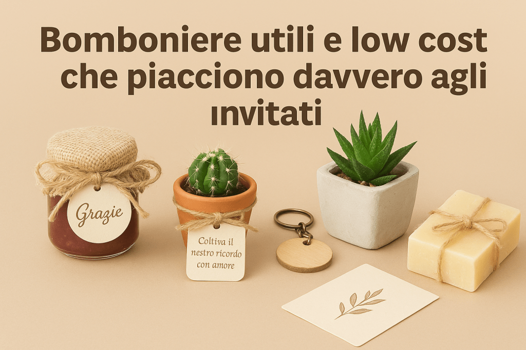 Bomboniere utili e low cost che piacciono davvero agli&nbsp;invitati