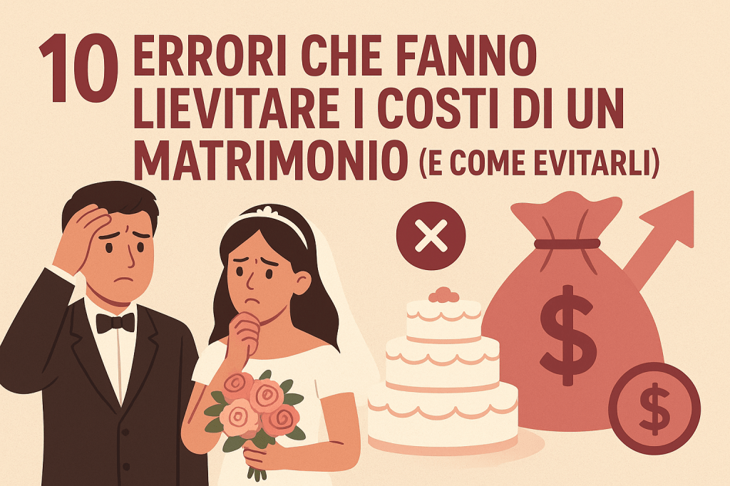 10 errori che fanno lievitare i costi di un matrimonio (e come&nbsp;evitarli)