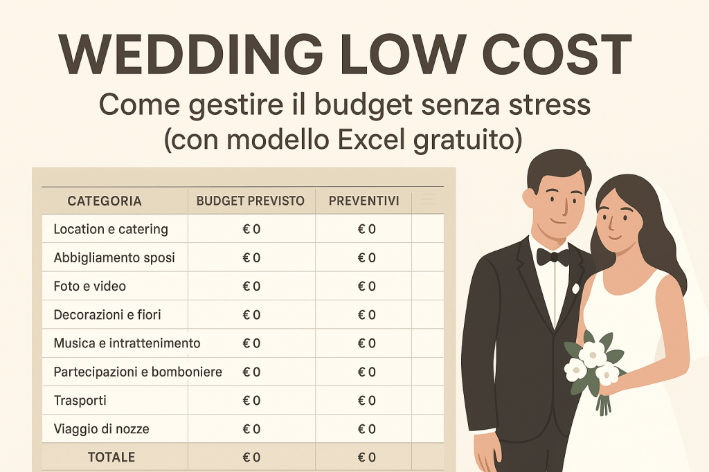 Come gestire il budget del matrimonio senza stress (con modello Excel&nbsp;gratuito)