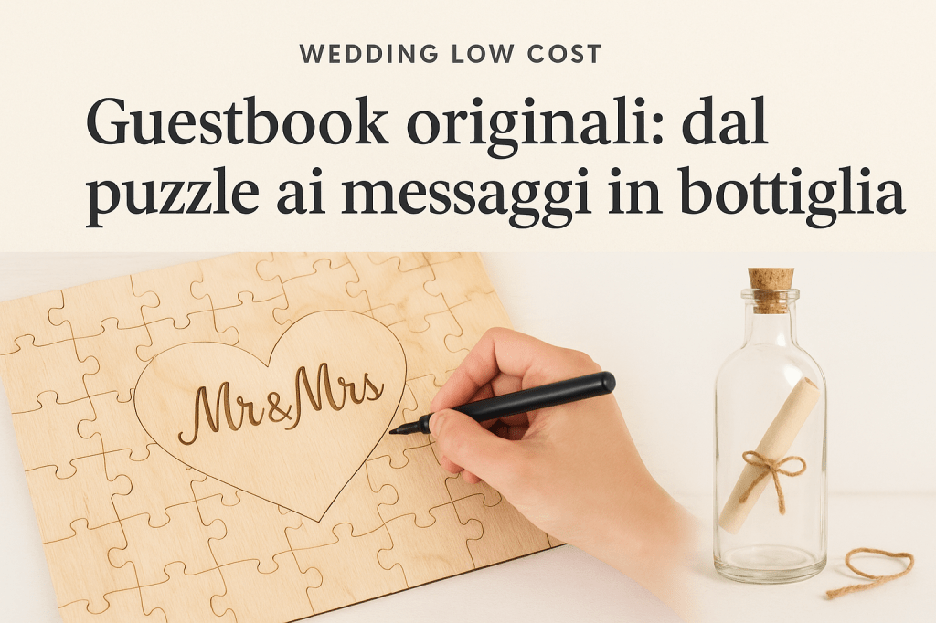 Guestbook originali: dal puzzle ai messaggi in&nbsp;bottiglia