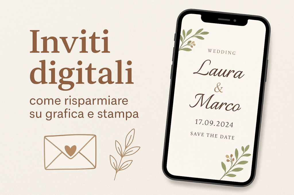 Inviti digitali: come risparmiare su grafica e&nbsp;stampa